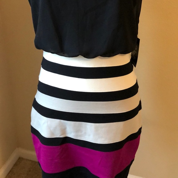Express Colorblock Midi Bodycon Dress NWT - Picture 6 of 8
